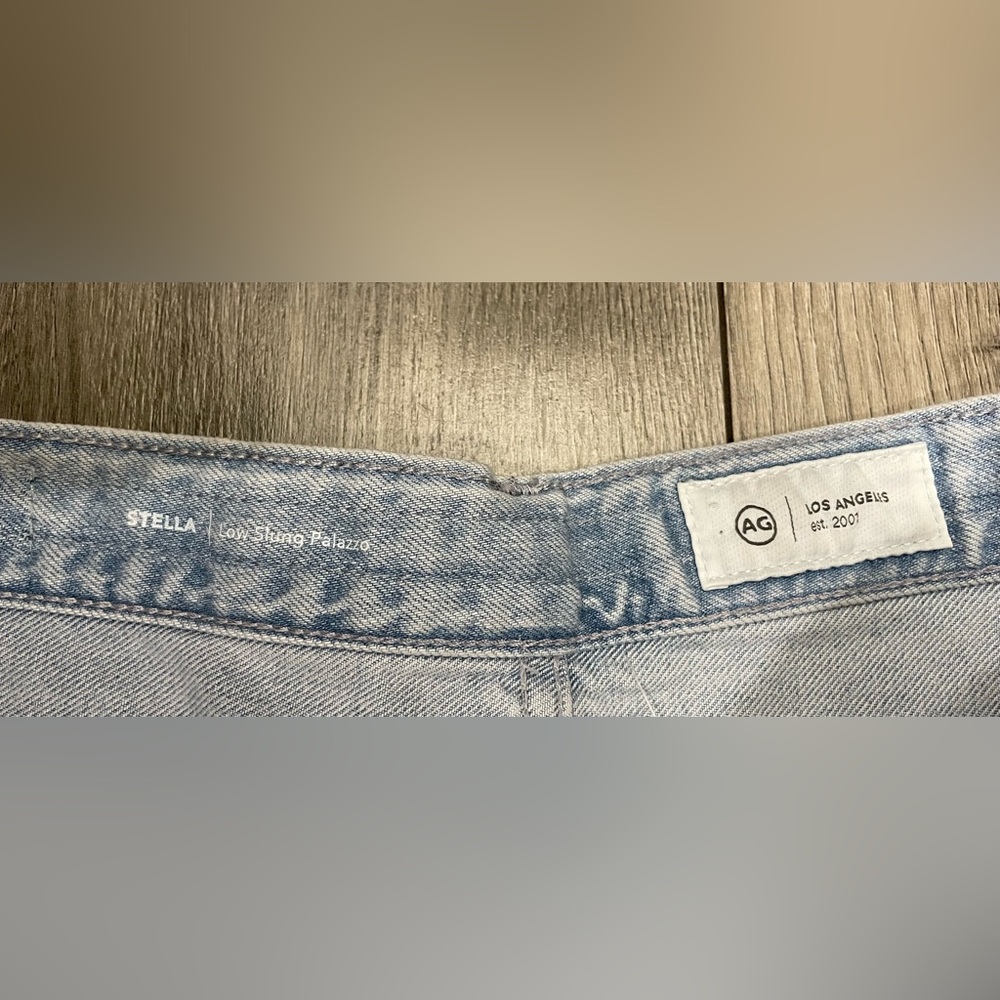 NWOT AG Stella Low‎ Slung Palazzo Jeans in Idol Wash Size 29 - Picture 3 of 11